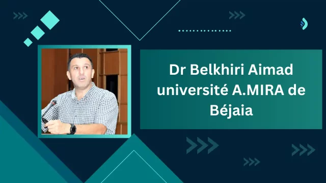 Communication du Dr Belkhiri aimad