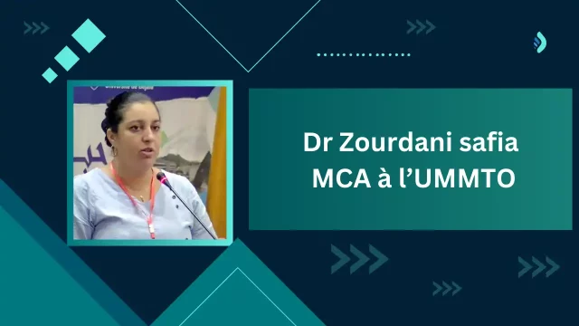 Dr Zourdani safia, MCA à l’UMMTO, titre : «  Démystifier l’activité de la BNA à l’ère des crises : référence à la crise financière des (Subprimes) et la crise sanitaire de ( la covid19) »