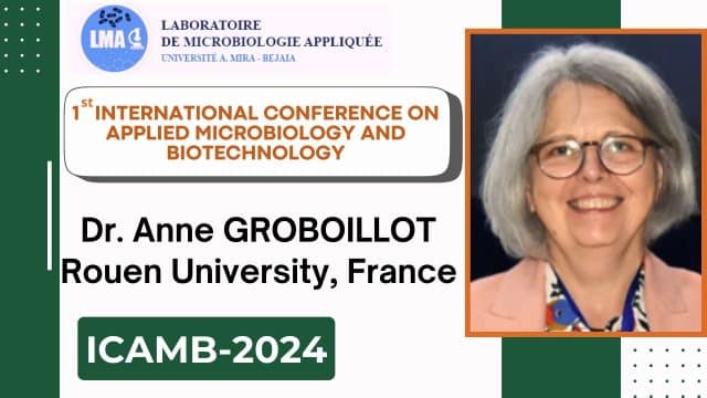 Conférence animée par  Dr. Anne GROBOILLOT (Rouen University, France): Effect of an Atmospheric Pollutant, NO2, onBacterial Species of Skin Microbiota: Potential Contribution of NO2 to Dysbiosis Formation.