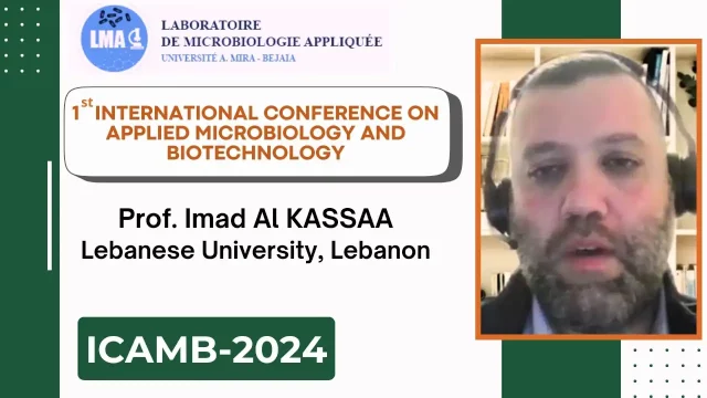 Communication par visioconférence de Prof. Imad Al KASSAA (Lebanese University, Lebanon; Fonterra Research and DevelopmentCenter, New Zealand): Navigating the Gut Microbiota Landscape: Insights, Challenges, andOpportunities in Harnessing Biotics for Human Health.