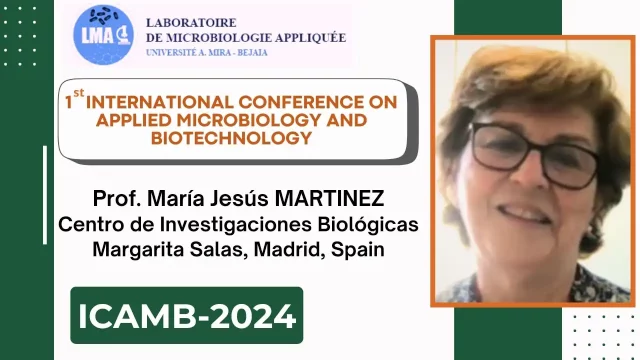 Communication par visioconférence de Prof. María Jesús MARTINEZ (Centro de Investigaciones Biológicas Margarita Salas, Madrid,Spain): Talaromyces amestolkiae glycosyl hydrolases for valorization of cellulose andhemicellulose from agro-industrial wastes.