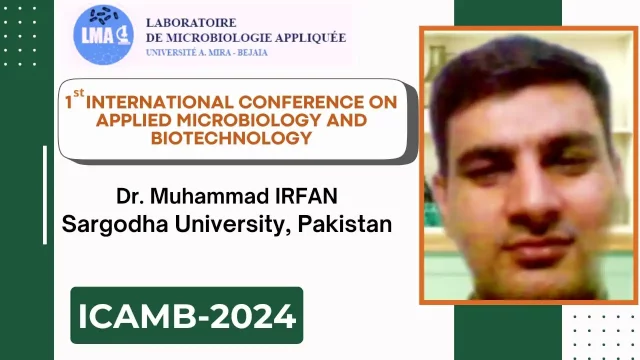 Communication par visioconférence de Dr. Muhammad IRFAN (Sargodha University, Pakistan): Conversion of agro industrial wasteinto valuable products through microbial interventions.