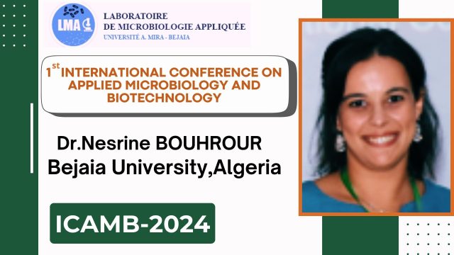 Communication de Dr.Nesrine BOUHROUR (Bejaia University,Algeria): Medical devices associated biofilms and a novel approach to combat them.