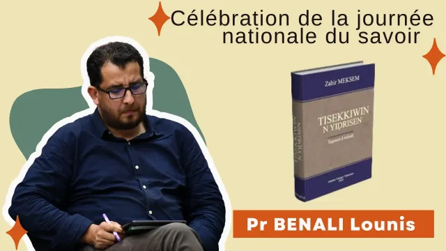 Communication du Pr BENALI Lounis, université de Bejaia